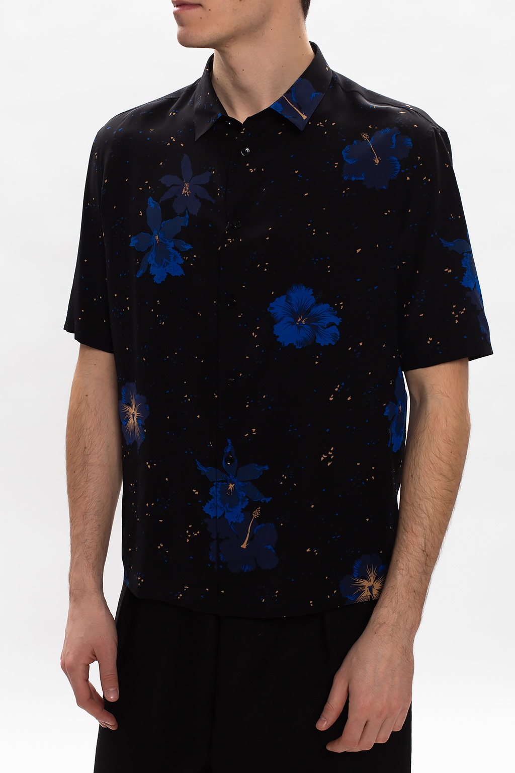 Saint Laurent Floral motif shirt